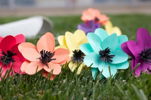 paper flowers for spring