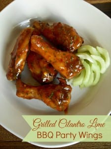 Cilantro Lime BBQ Chicken Wings