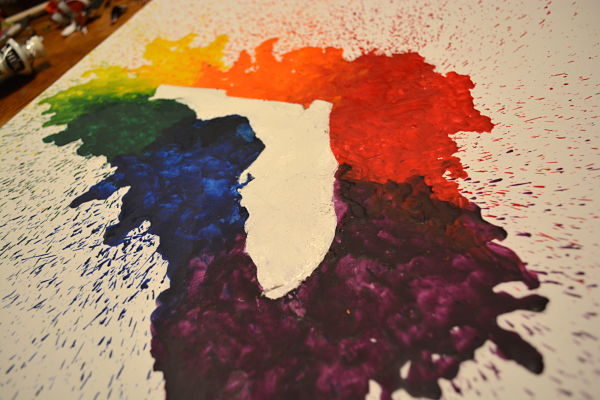 how to make melted crayon art silhouette