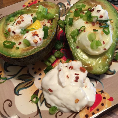 Baked Avocados and Eggs
