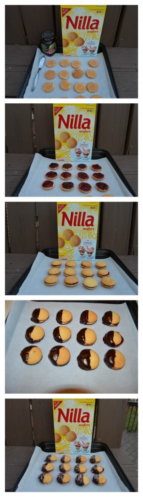 easy steps for jam sandwich cookies