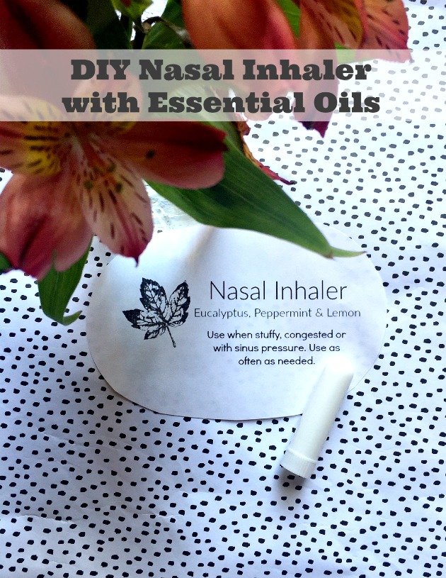 diy nasal inhaler essential oils