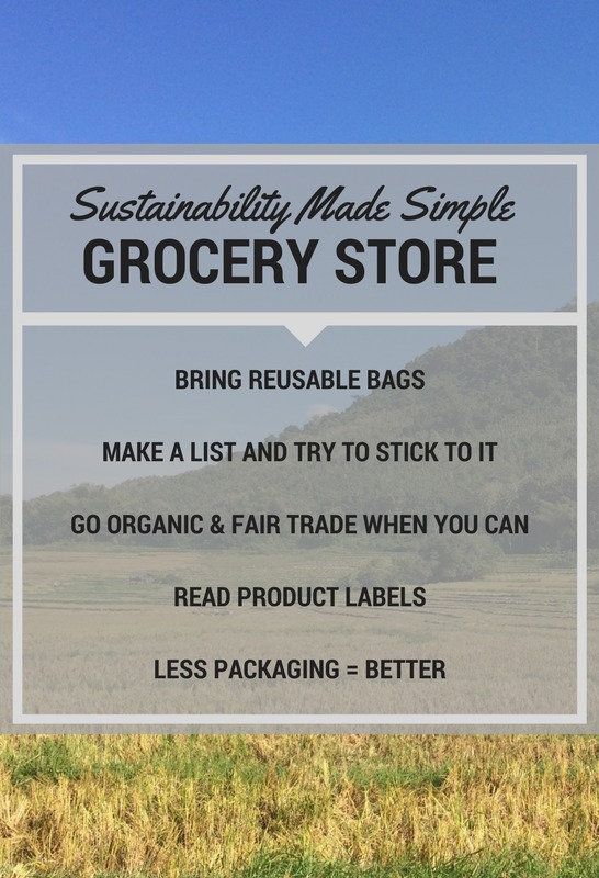 grocery shop sustainably