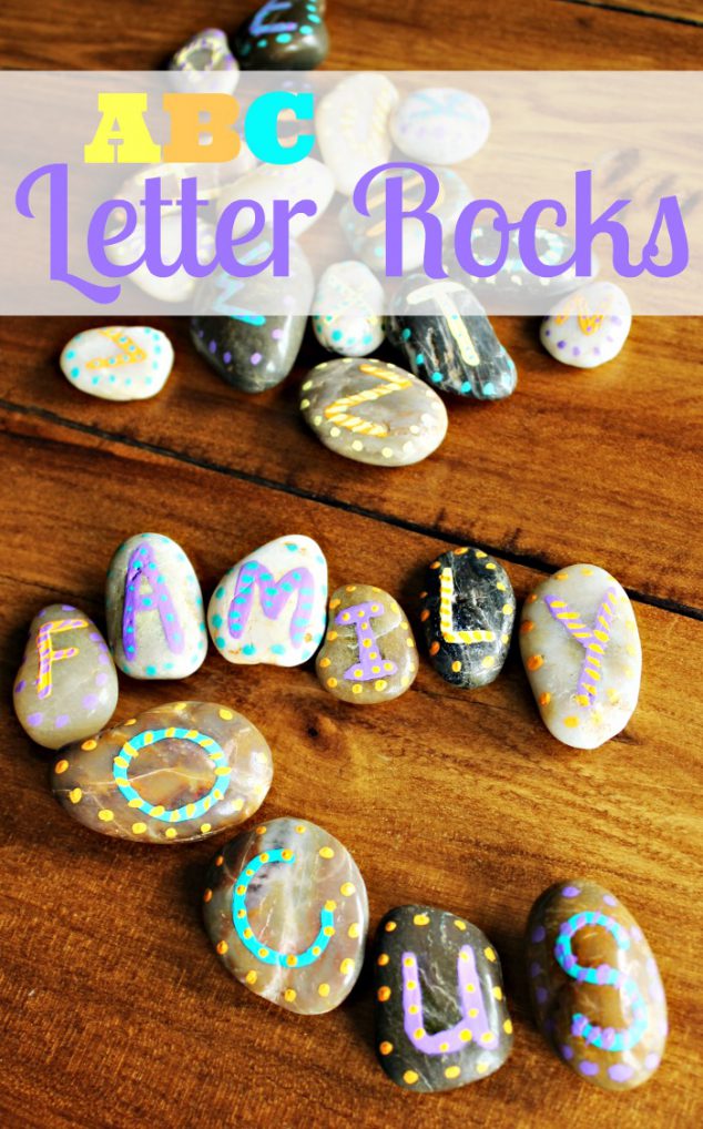 Painted Rocks Crafts: ABC Letter Rocks