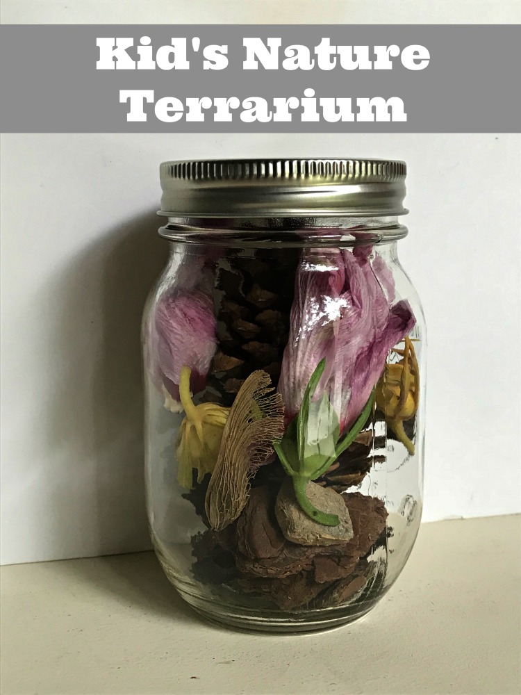 kids mason jar terrarium