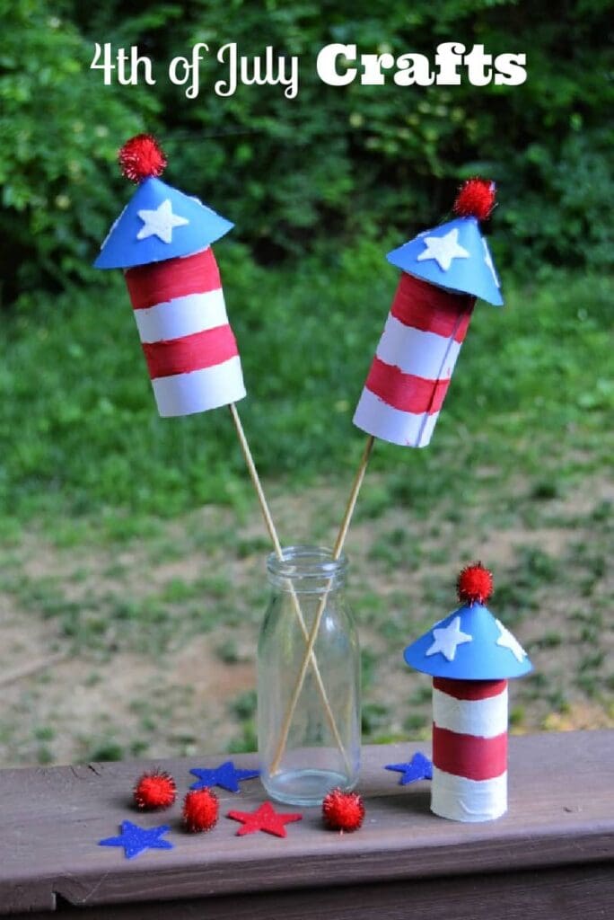 4th of July crafts- fireworks decorations